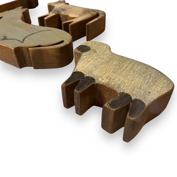 VTG Primitive Handmade Nativity Stable Holy Family Wise Men Angel 12 Piece Set - Picture 7 of 16